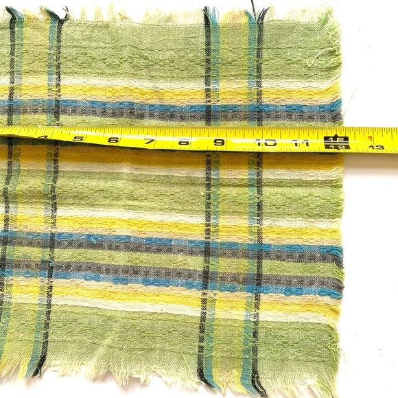 Vintage Mexico cotton tablecloth set , Southwest Aztec design - Picture 8 of 12